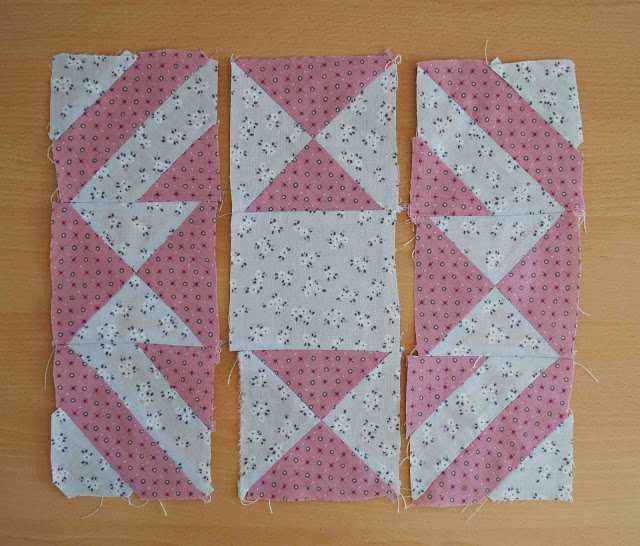 Deshilachado El bloque del mes Jackknife / Block of the month Jackknife