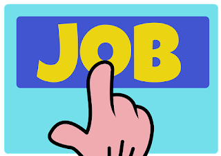 Index finger on "Job" button