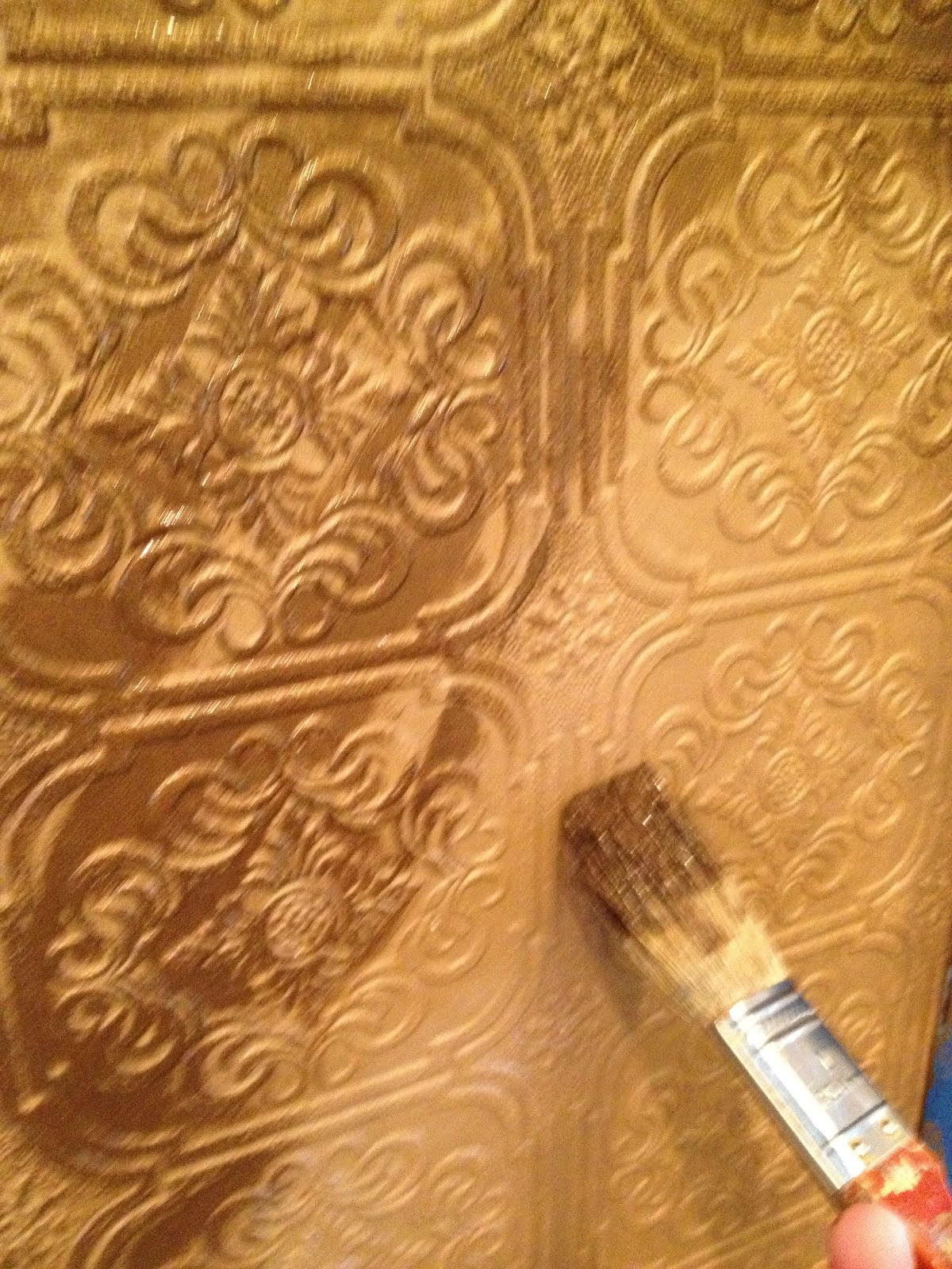 Garage Sales R Us Painting your Paintable Wallpaper Paintable