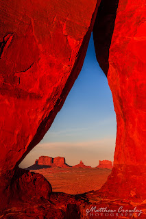 Teardrop Arch, in Monument Valley Navajo Tribal Park
