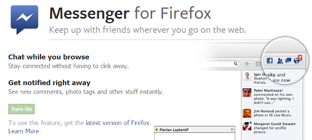 Facebook Messenger Untuk Firefox 17