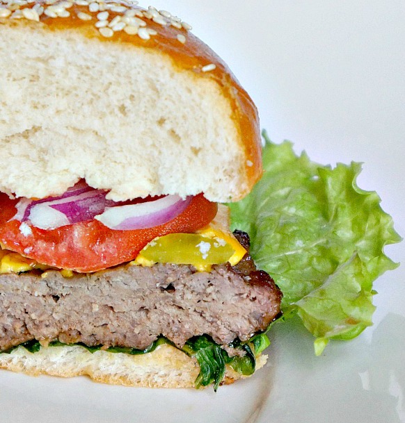 Homemade Burgers made from 100 Organic Beef SANDRA'S EASY COOKING