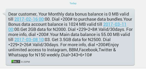 Etisalat Free 1GB Data Etisalat Free 1GB Data
