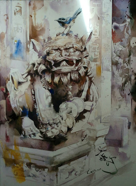 丘璦珍畫作。 丘璦珍畫作。