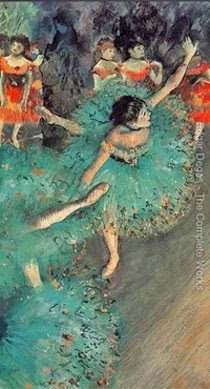 The green Dancer - Edgar Degas