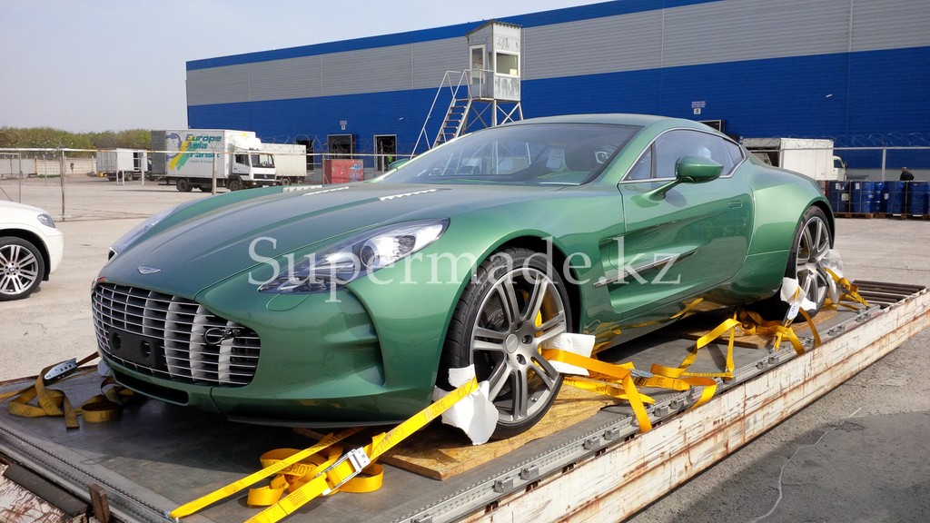 British Racing Green Aston Martin One 77 Destroyed With