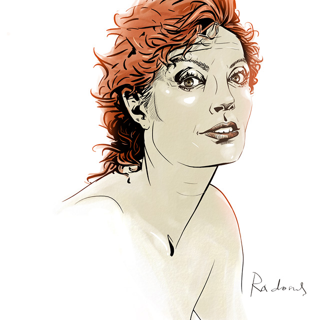 Susan Sarandon, ilustracja/illustration