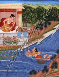 Sohni Swims to meet her lover mahinwal Sohni Swims to meet her lover mahinwal