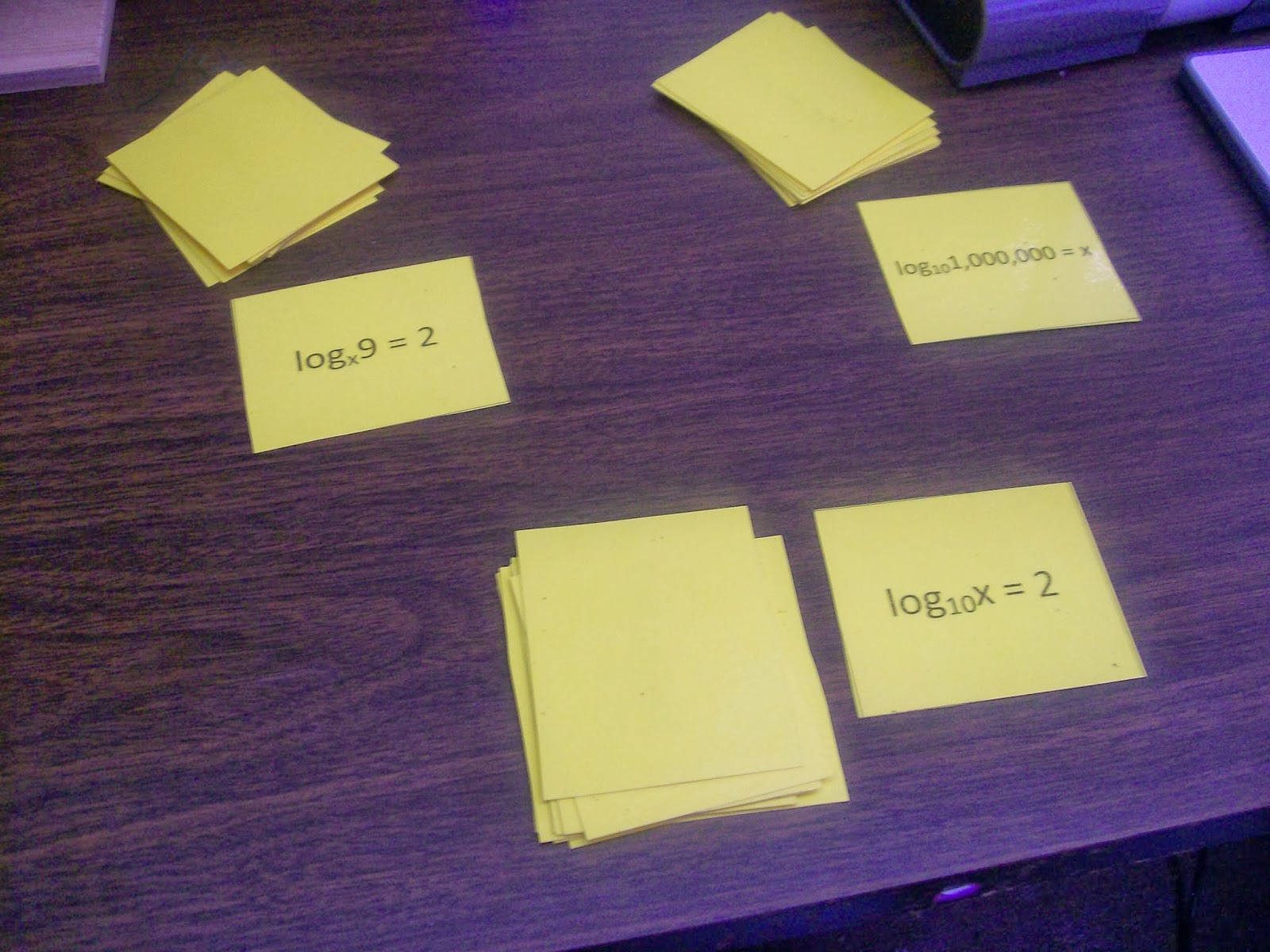 Math = Love Introducing Logarithms with Foldables, War, Bingo, and