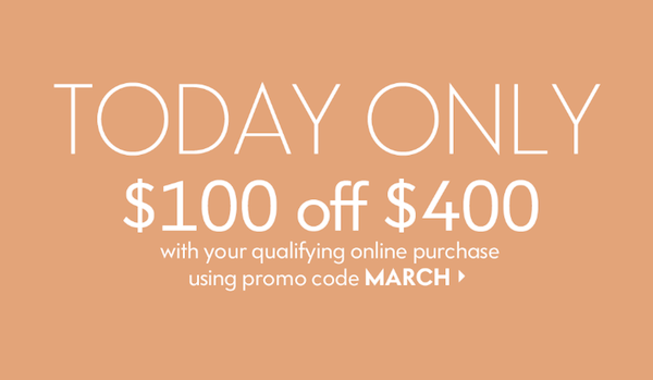 My LuxeFinds: Neiman Marcus - Take $100 off $400 Today Only!