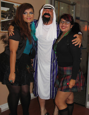 GotPrint halloween 2011 costumes, peacock, schoolgirl and arab