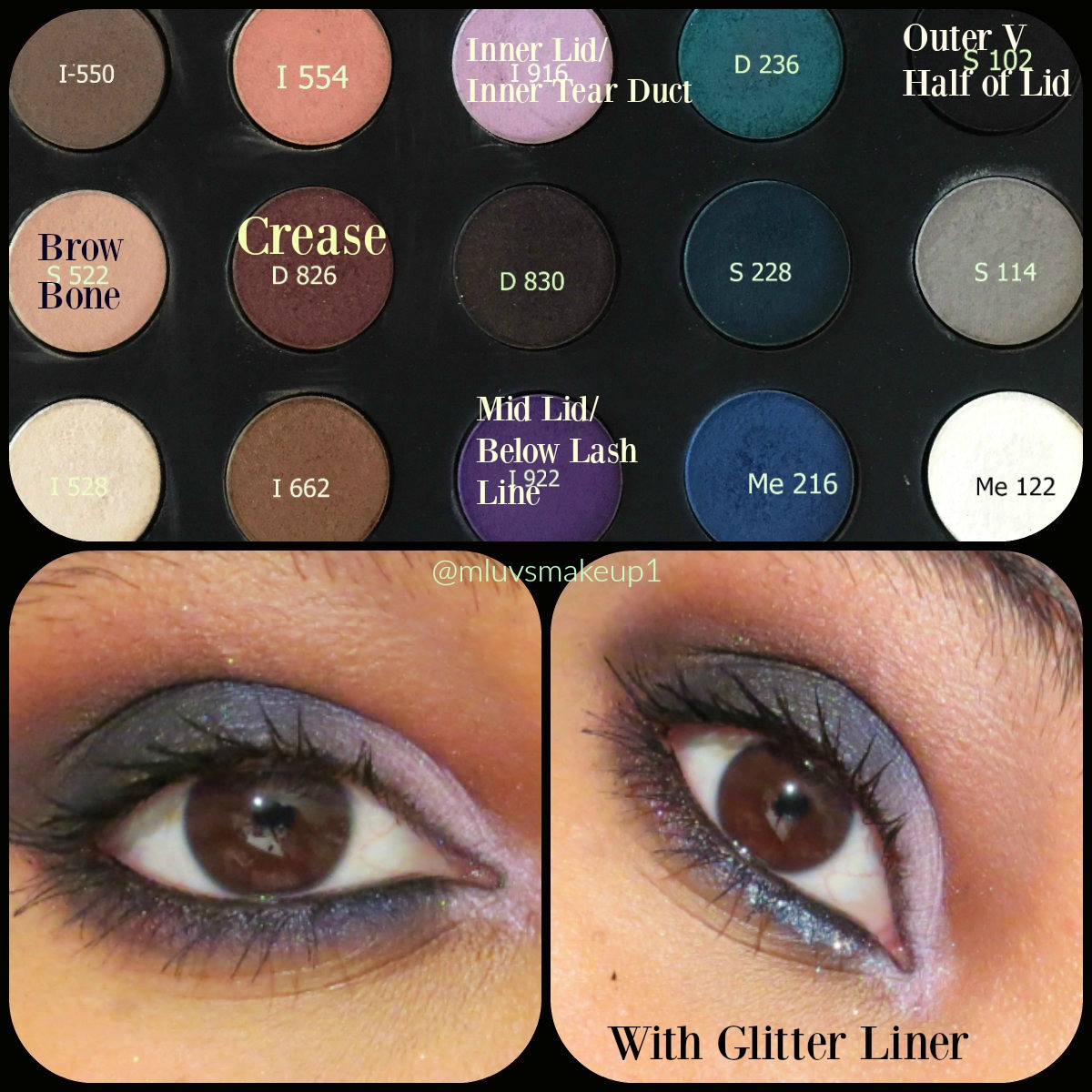 Muslimahluvsmakeup Smokey Eye With Pops Of Color and Glitter Makeup