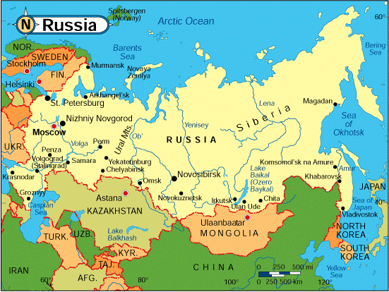 Countries Around Russia