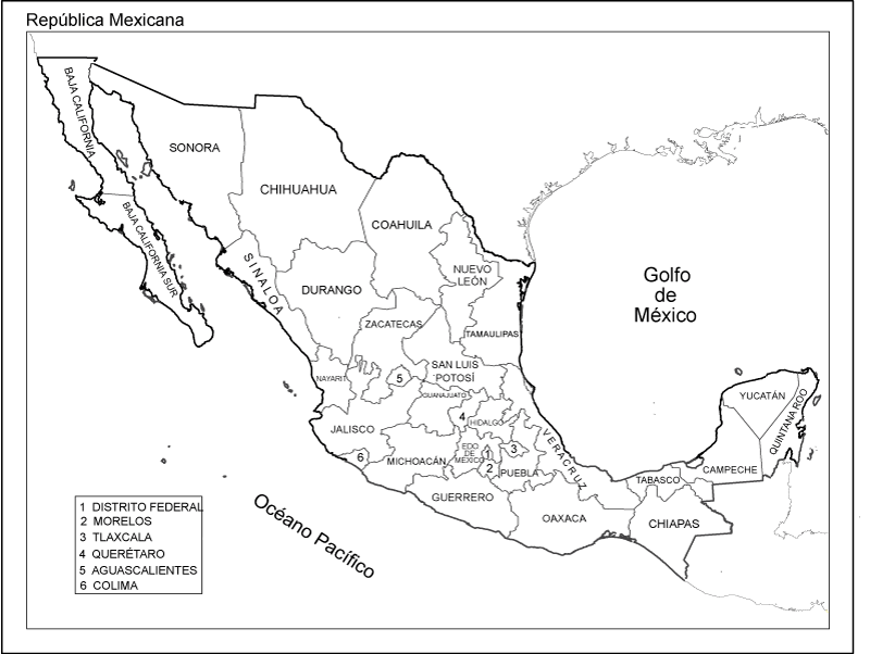 Mapa De Los Principales Rios De Mexico Con Nombres