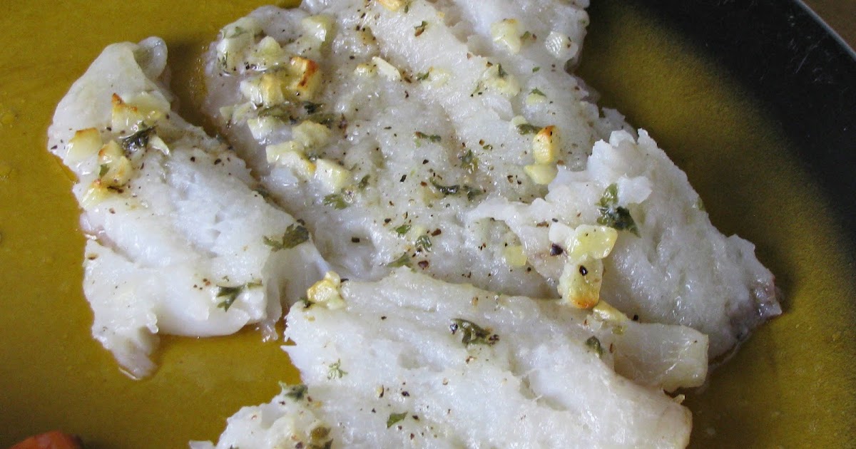 Hot Eats and Cool Reads Garlic Butter Baked Pollock Fillets Recipe