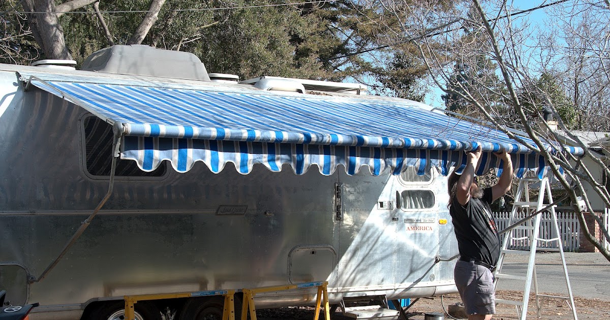 Tin Pickle Adventures New Awning sewing and metal repair