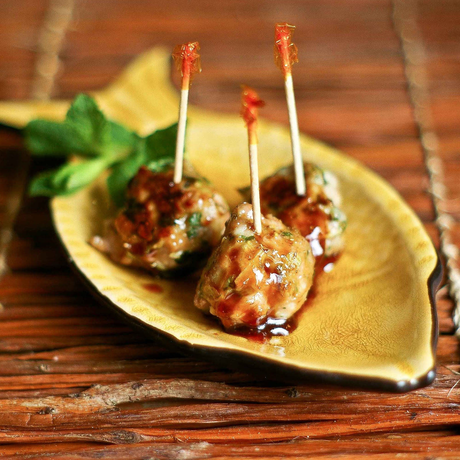 The Yum Yum Factor Sticky Meatballs More Food On A Stick