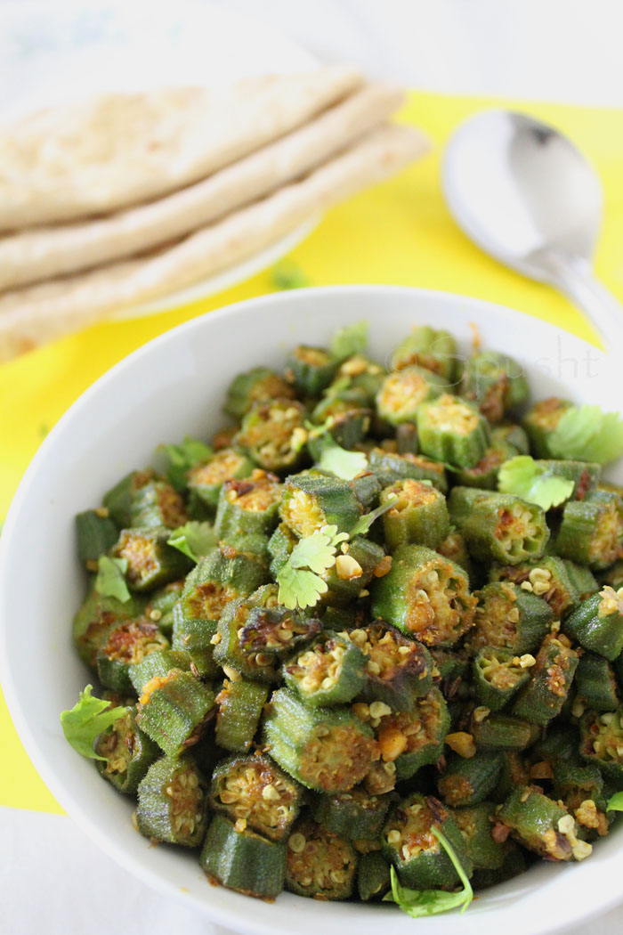 Spusht Simple Stirfried Okra Recipe / Basic Bhindi ki Sabzi Recipe