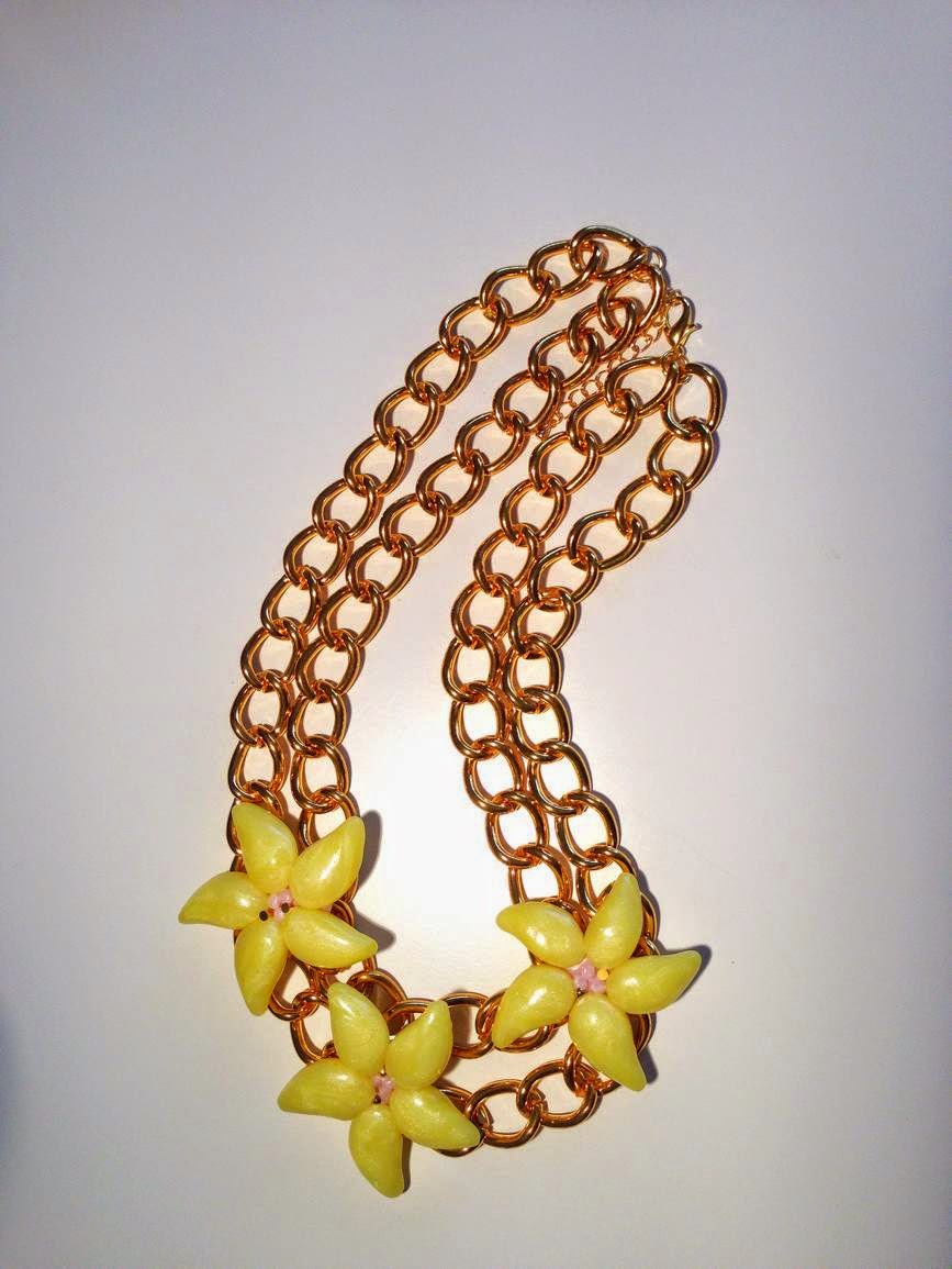 Collar Flores Tropicales/ Necklace NM Designs