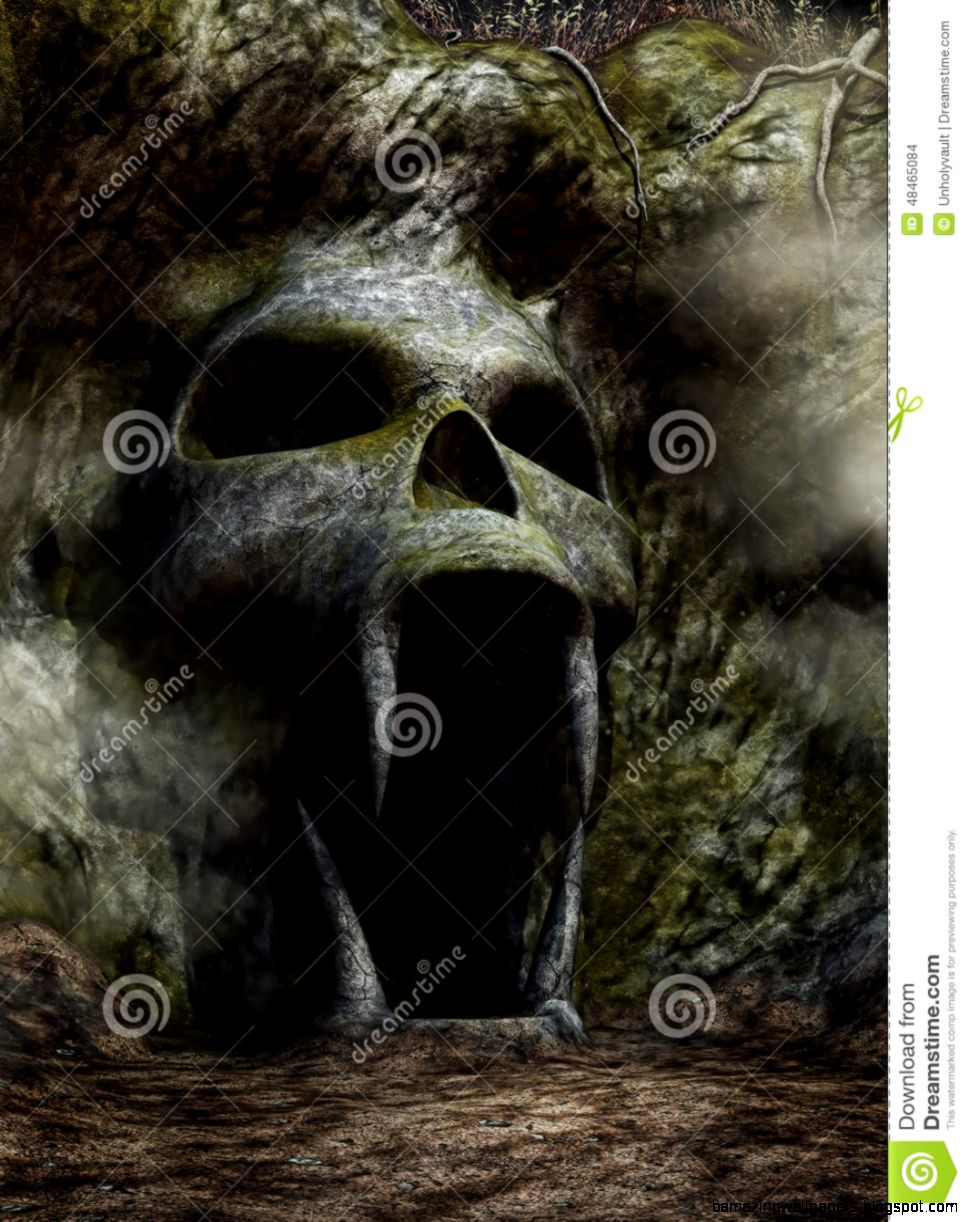 Spooky Cave Entrance Stock Illustration Image 48465084 Spooky Cave Entrance Stock Illustration Image 48465084