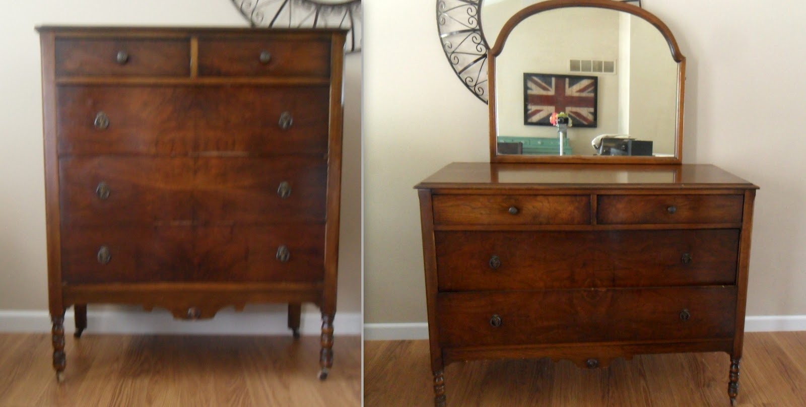 Helen Nichole Designs French Country Dressers Before After