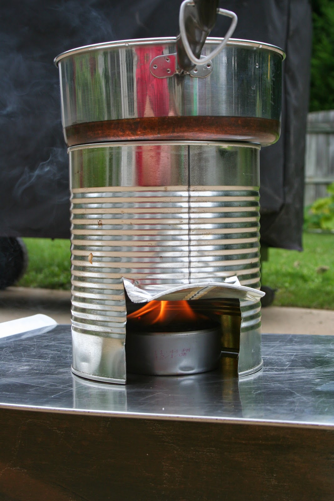 Whispers From Elizabeth Cooking without Electricity A Number 10 Can Stove