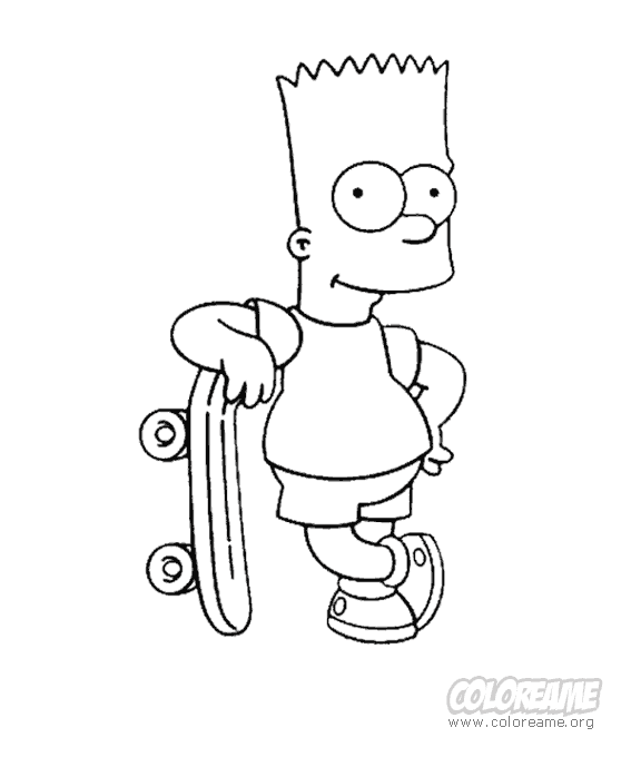 Bart Simpson Coloring Pages Bart Simpson Coloring Pages