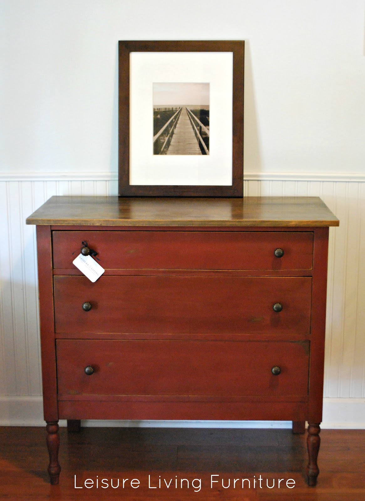 Leisure Living Primer Red Dresser