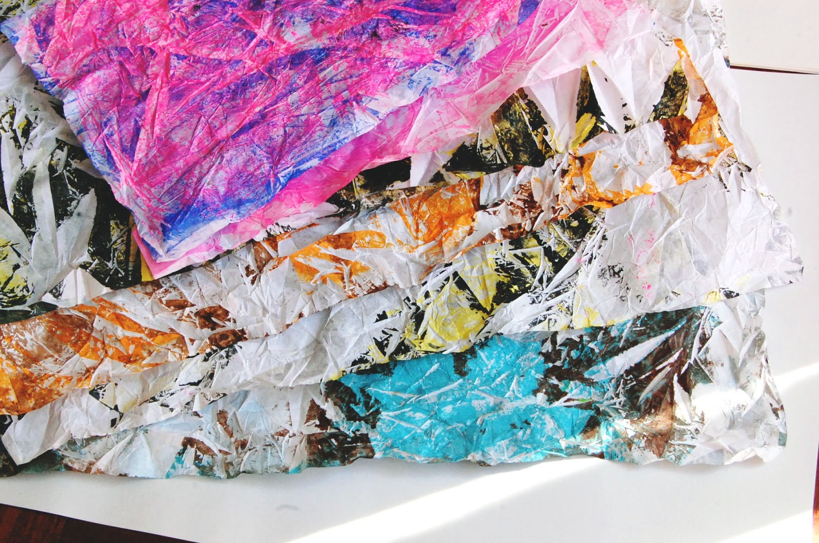 heArt Makes crumpled papers