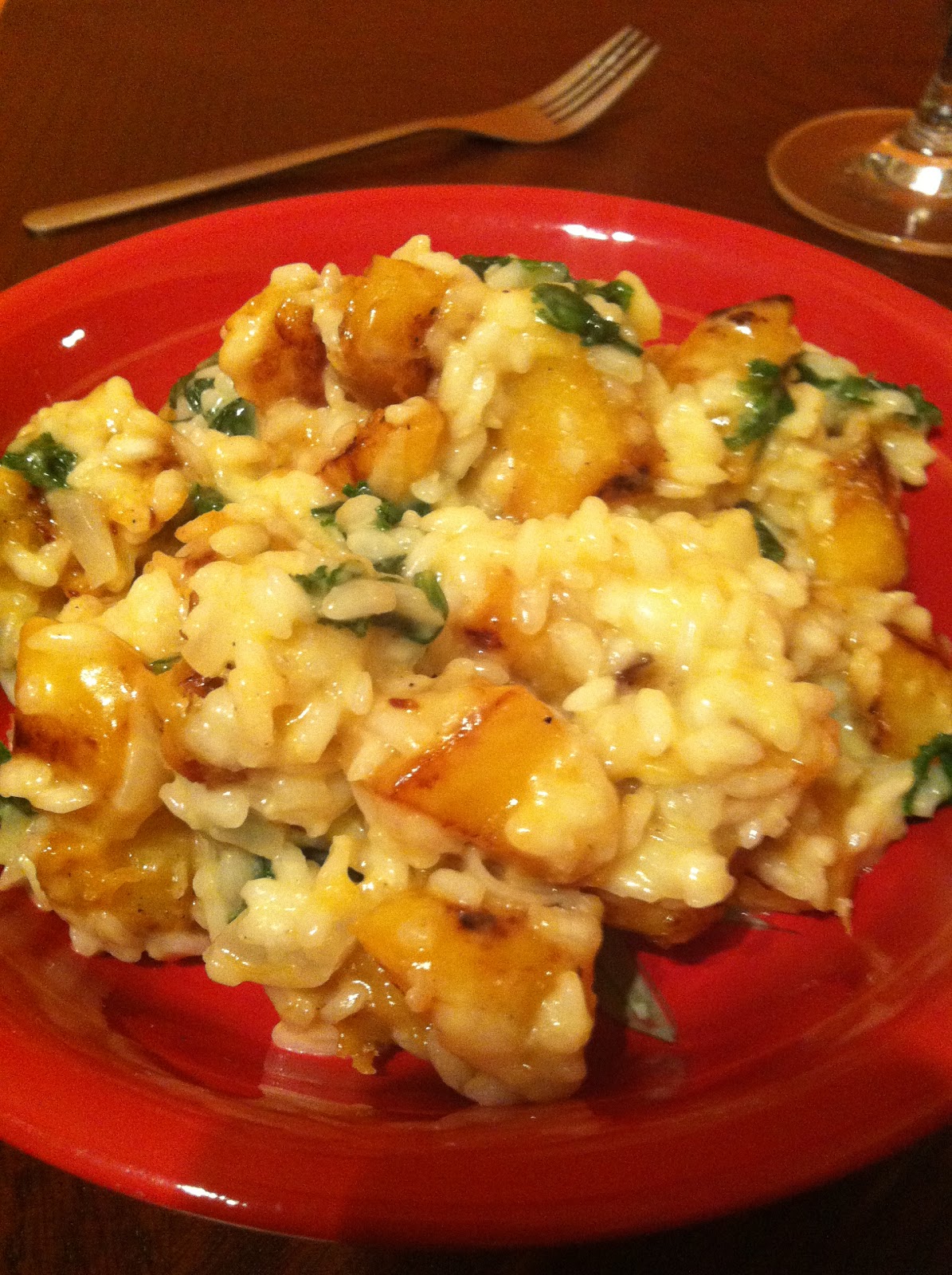 Risotto au chou kale et à la courge poivrée Cerises & Gourmandises