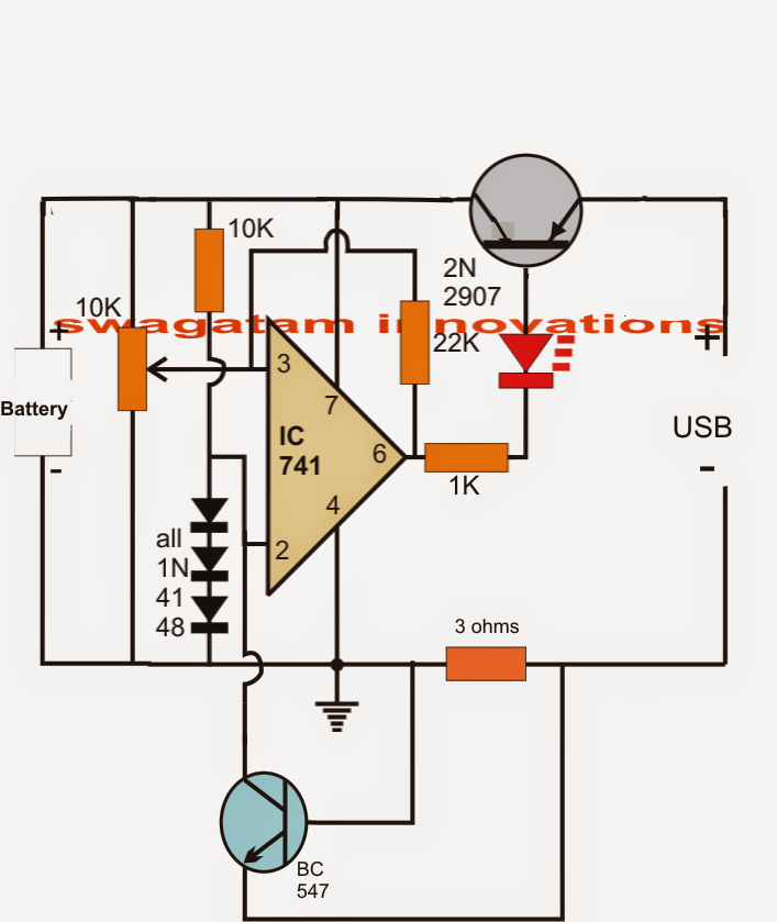 Usb Li-ion Battery Charger Circuit