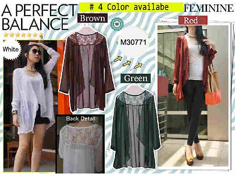 cardigan chiffon brokat bahan chiffon kombinasi brokat ukuran all size