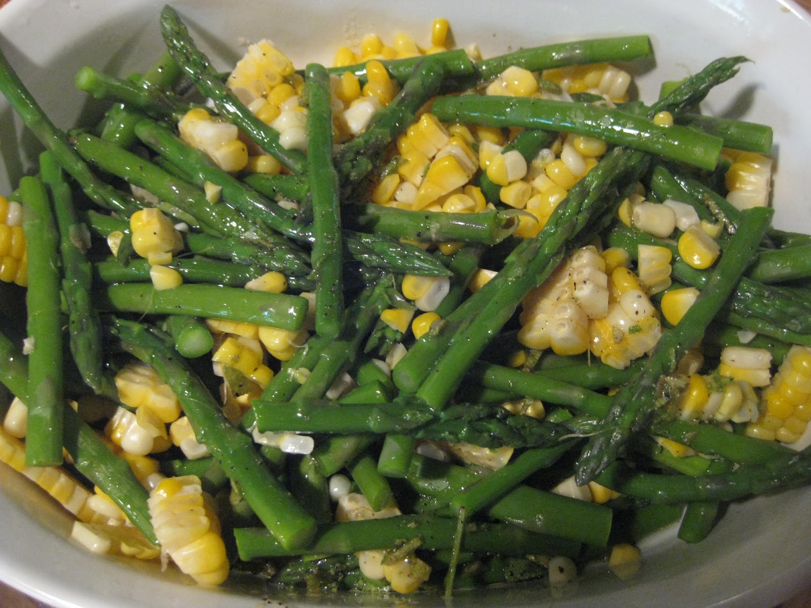 Sweet Tea & Stilettos Asparagus + Corn Salad