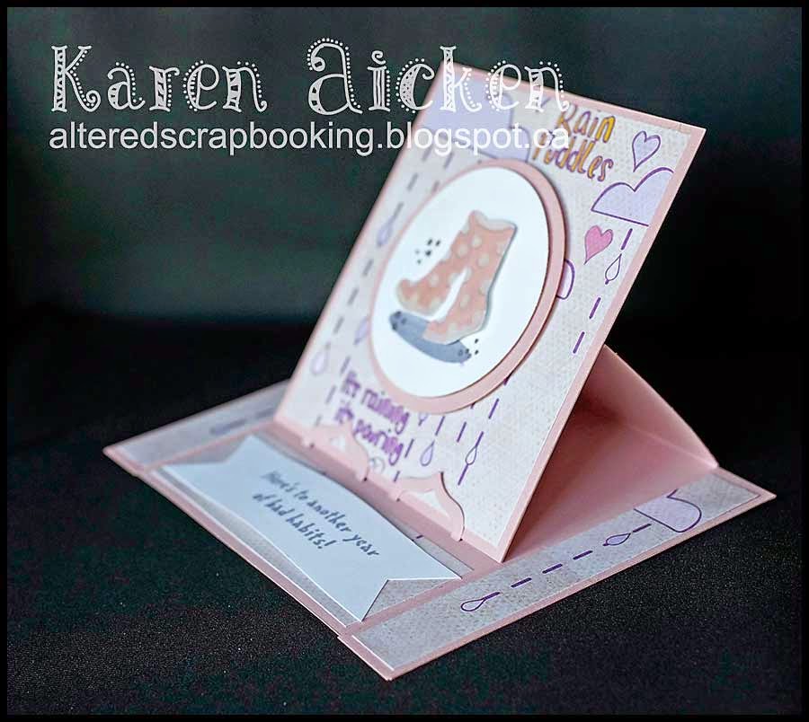 Altered Scrapbooking Bad Habits Stand Up Card