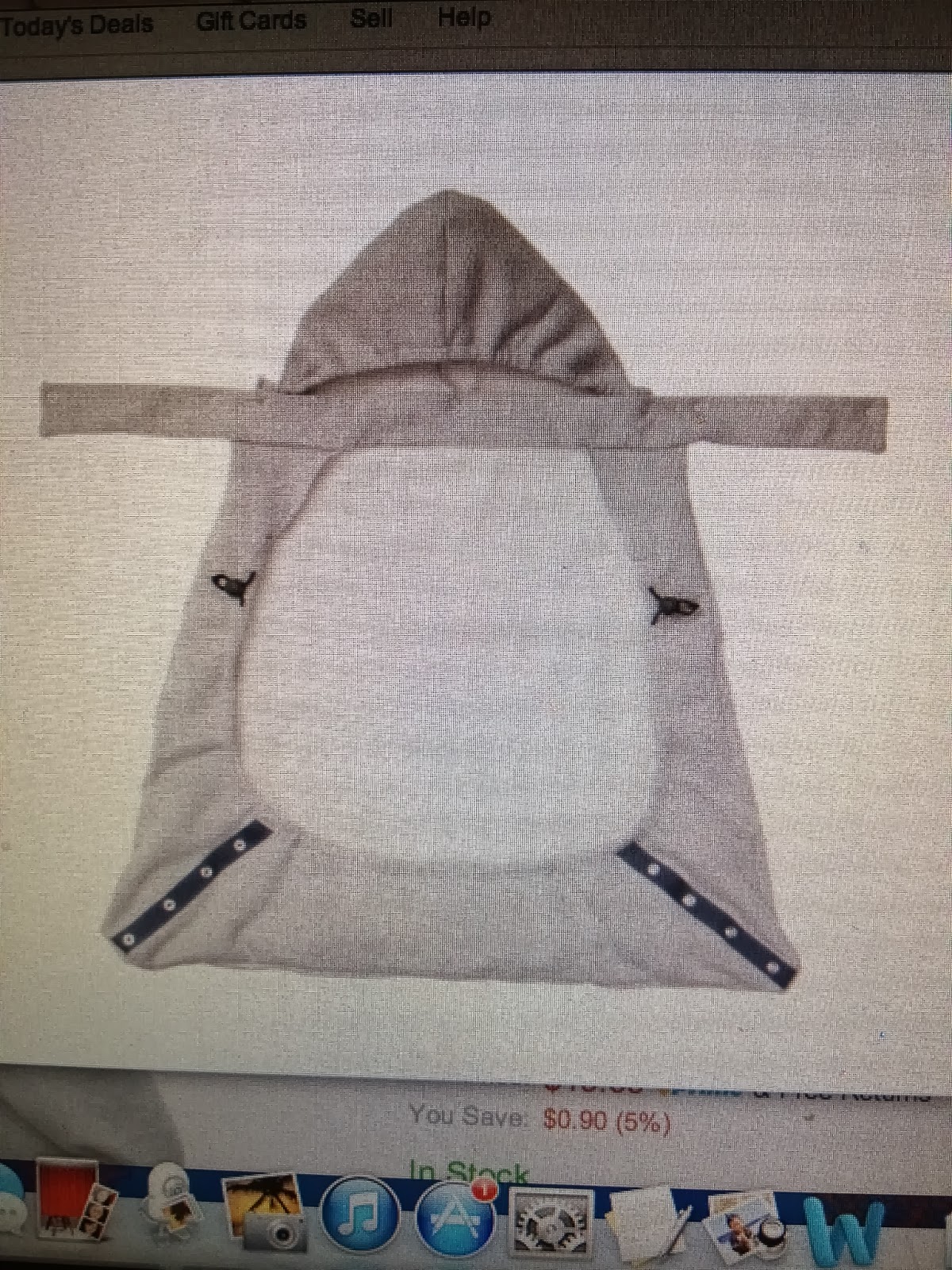 My Raina Sunshine DIY baby carrier cover