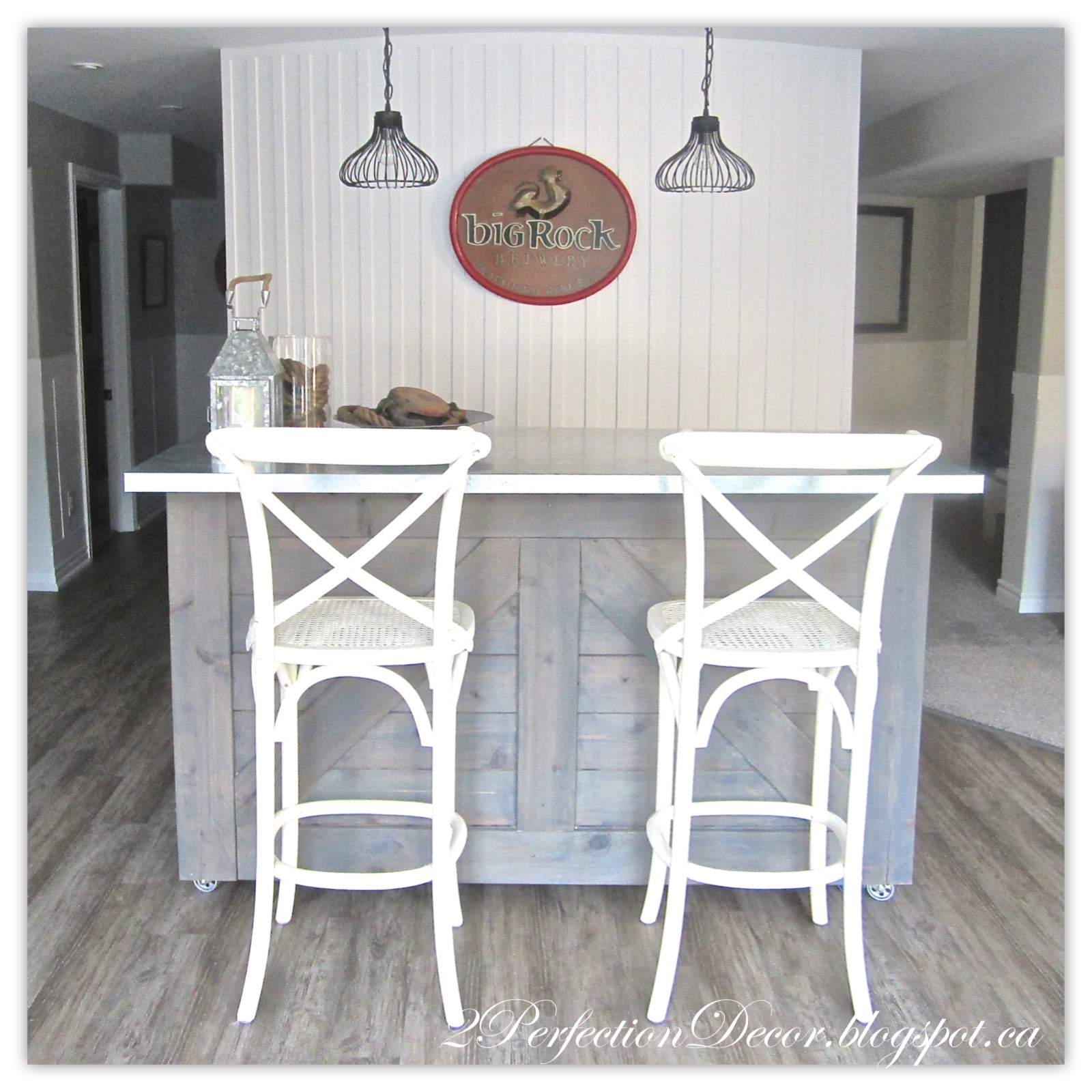 2Perfection Decor DIY Board and Batten Wall behind Bar