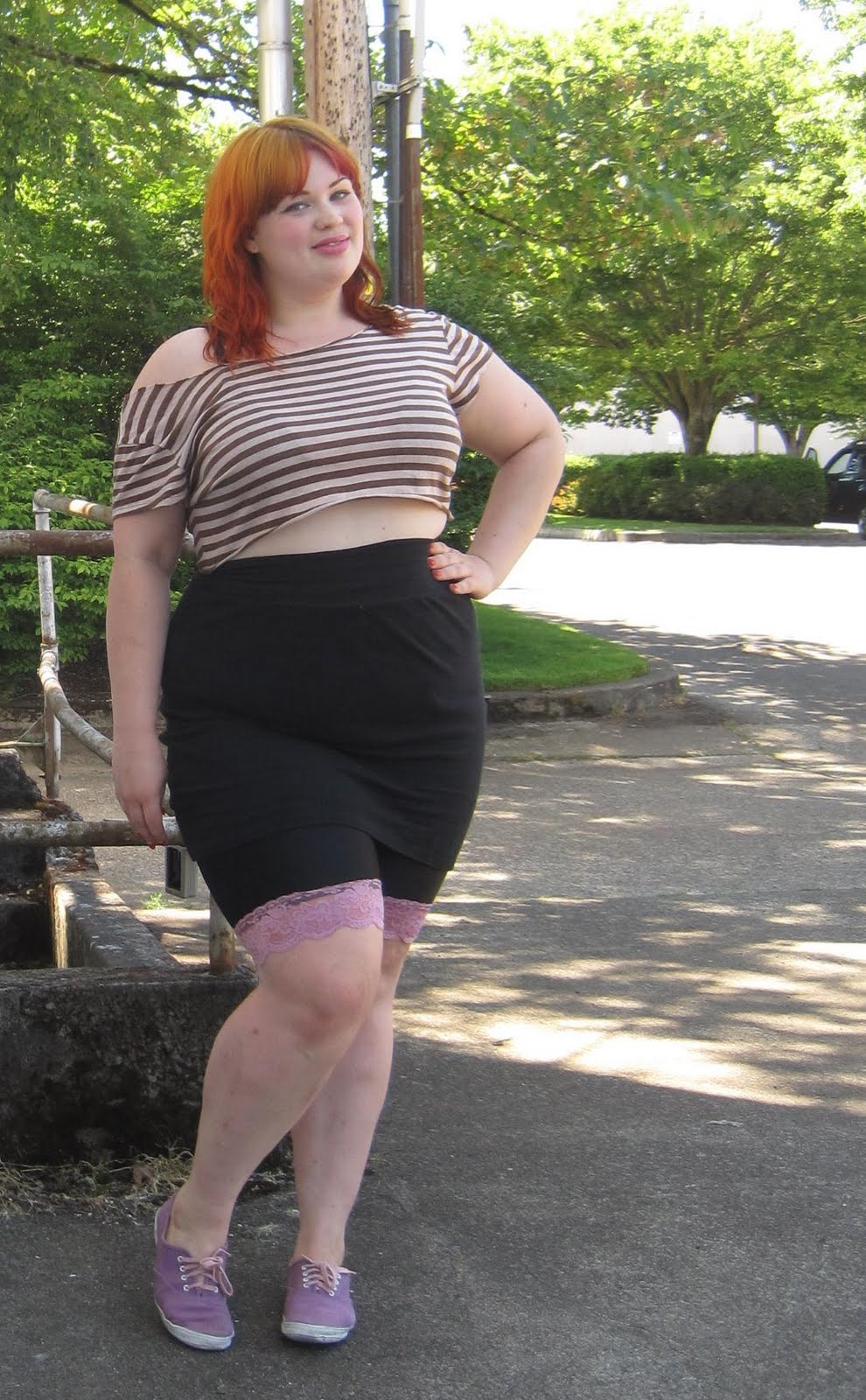 Crop top shirt fashion for OVERWEIGHT ladies!!! Lipstick Alley