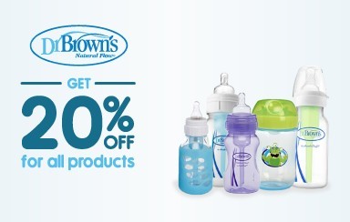 GET YOUR 20% OFF FOR ALL DR BROWNS PRODUCTS