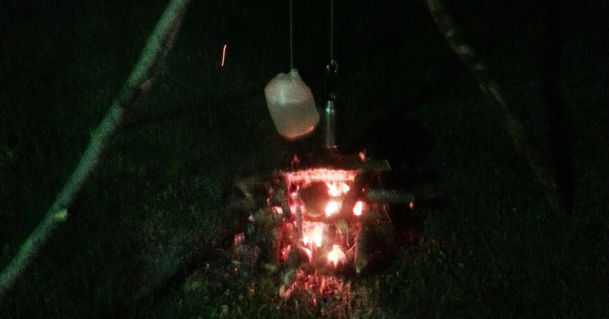 The 7 P's Blog Boil Water In A Plastic Bottle Suspended Over A Fire