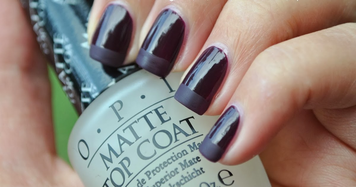 Just For Fun About Matte Top Coat.. (And A Wintery Matte French Manicure)