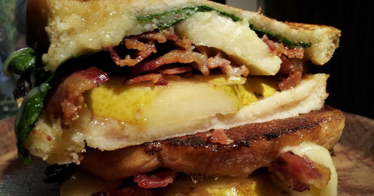 COVERED IN BACON Pear & Bacon Grilled Cheese Sandwich