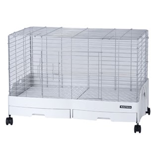 bunny cage with pull out tray
