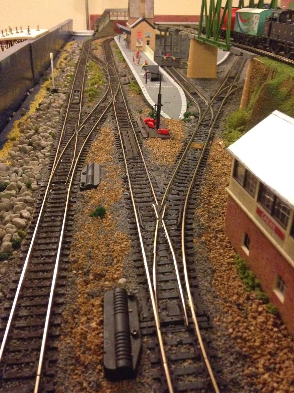 weathering model railway track