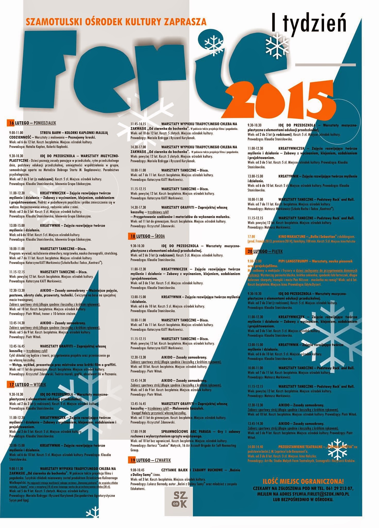 Ferie + Kolorki Kapłonki = barwna zabawa