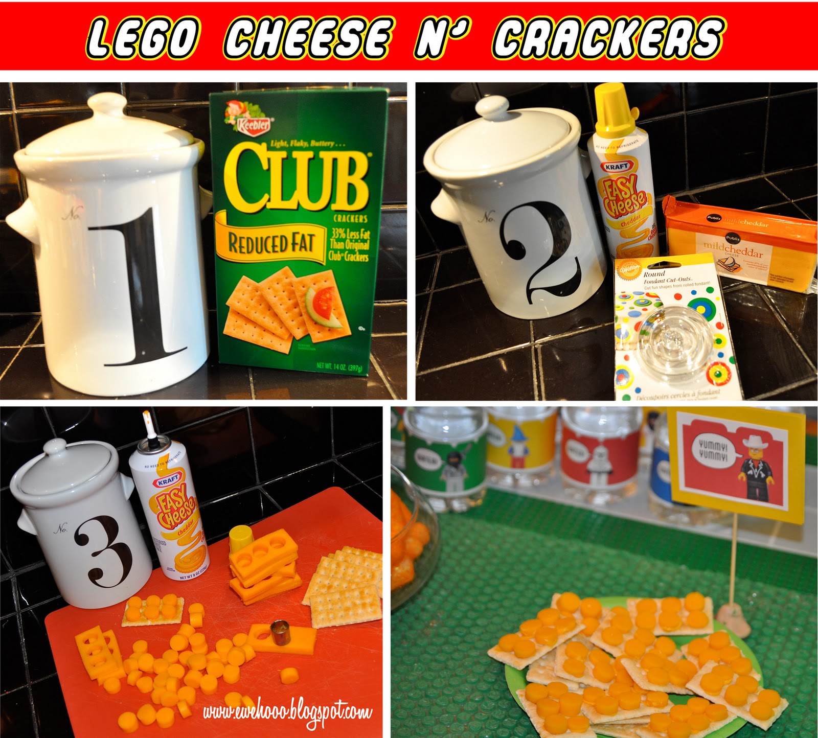 ewe hooo! Easy Prep Lego Party Food "How to"