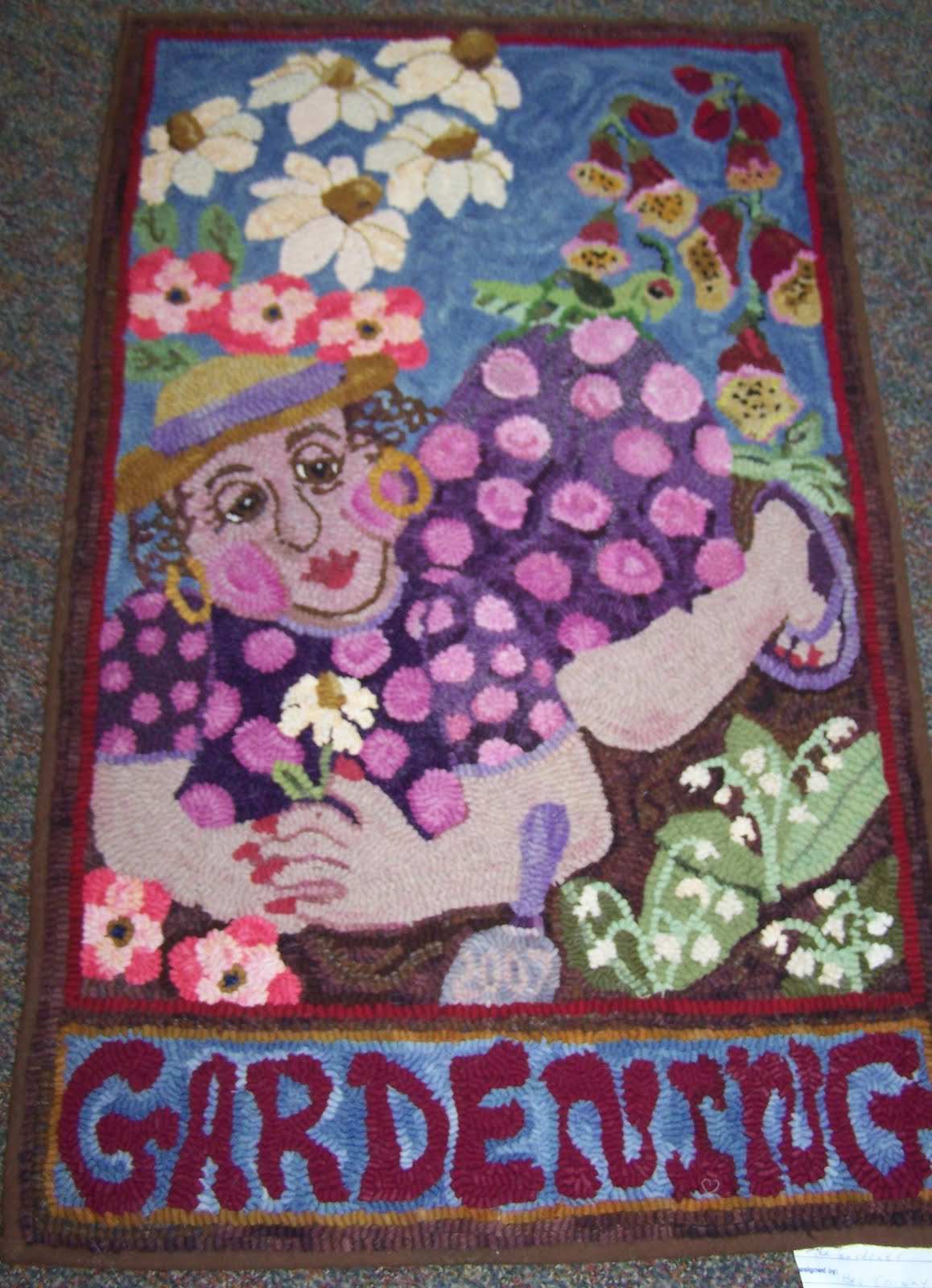 Arkansas Rug Hooking Even More Rugs from NWA Hookin and Rug Show...