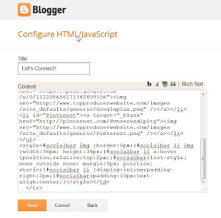 Add Social Networking Button (HTML) Code on Blogspot