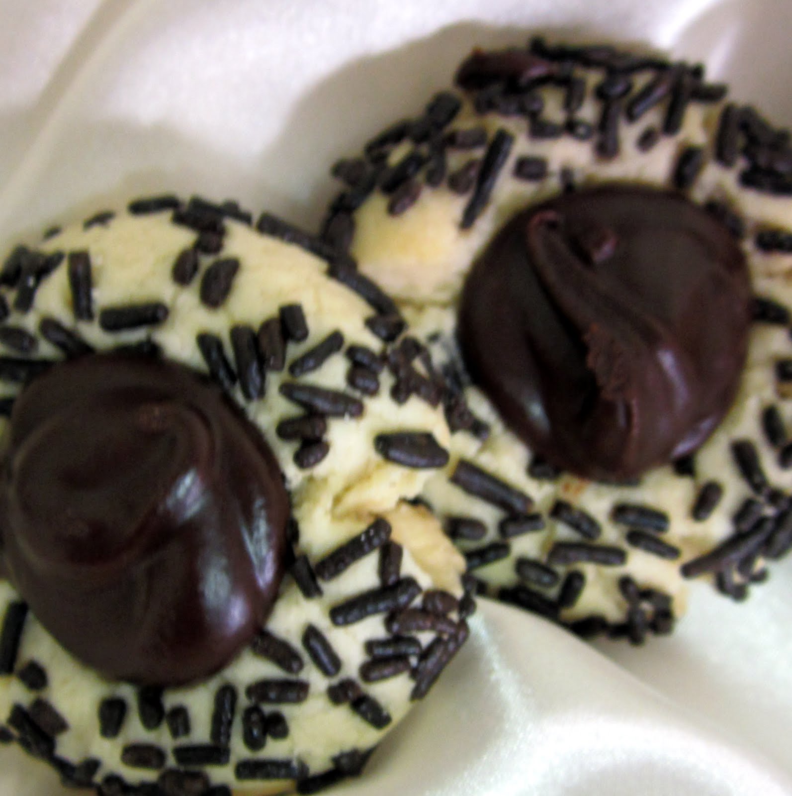 Kosher Cookster Chocolate Sprinkle Thumbprint Cookies
