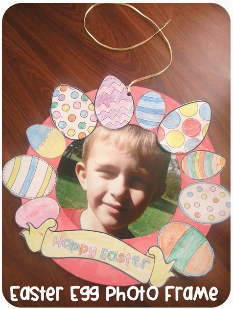 Easter Egg Wreath and Photo Frame Clever Classroom blog