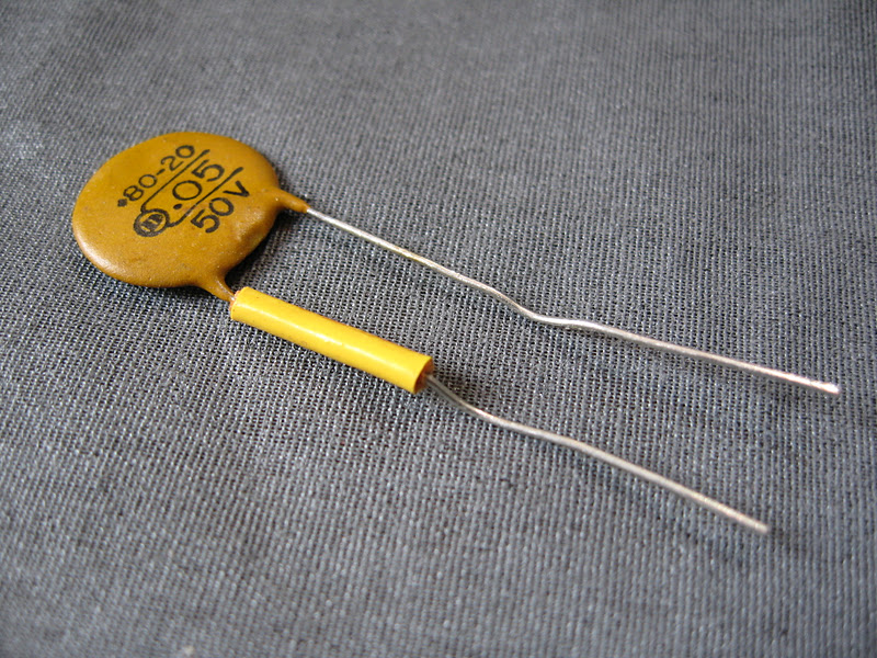 The Black Strat Build 7. Cap that tone!... Vintage 70's CD Ceramic .05 µF / 50V Tone Capacitor